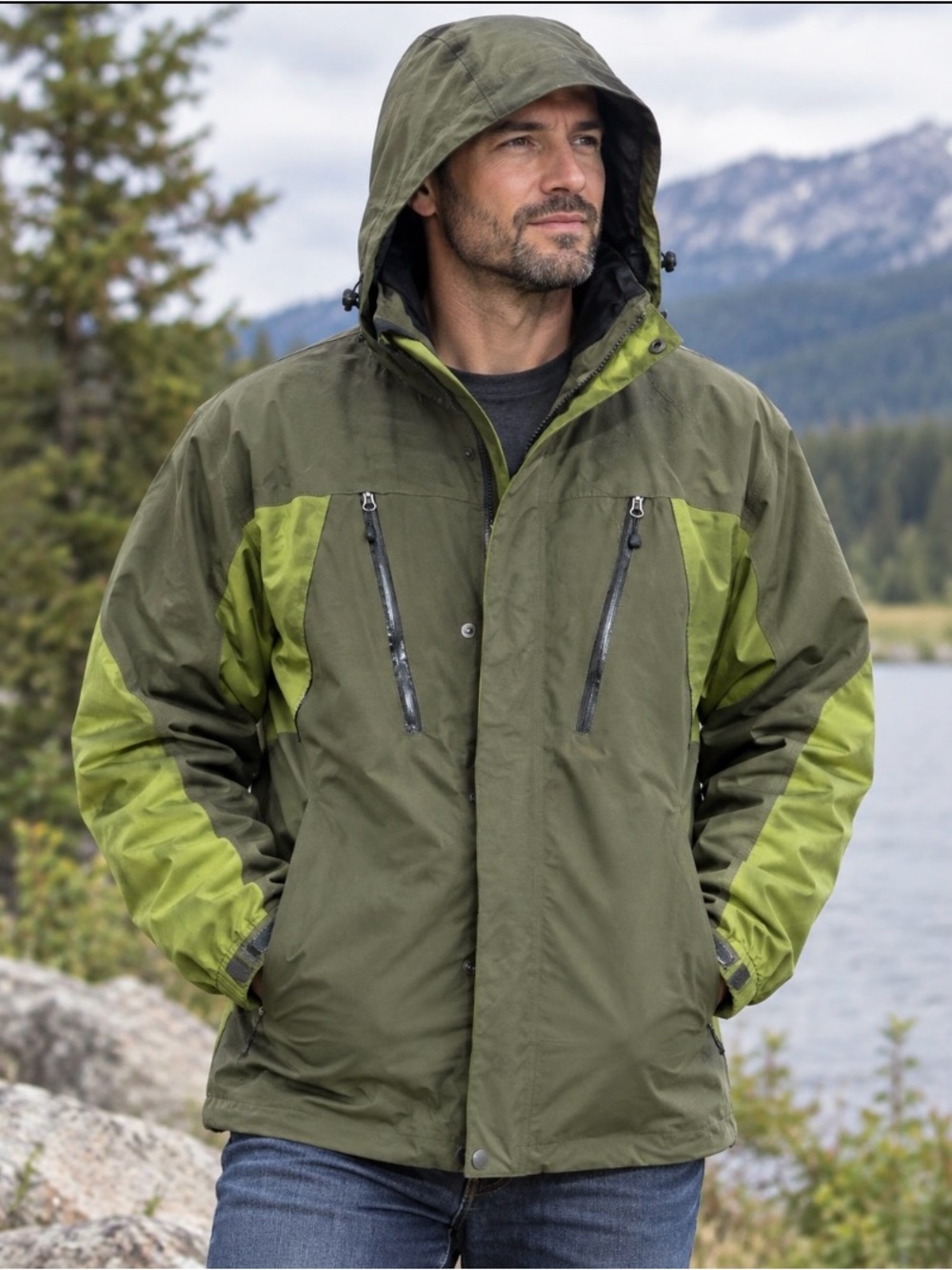 Eddie Bauer WeatherEdge Waterproof Jacket for Wet & Windy days